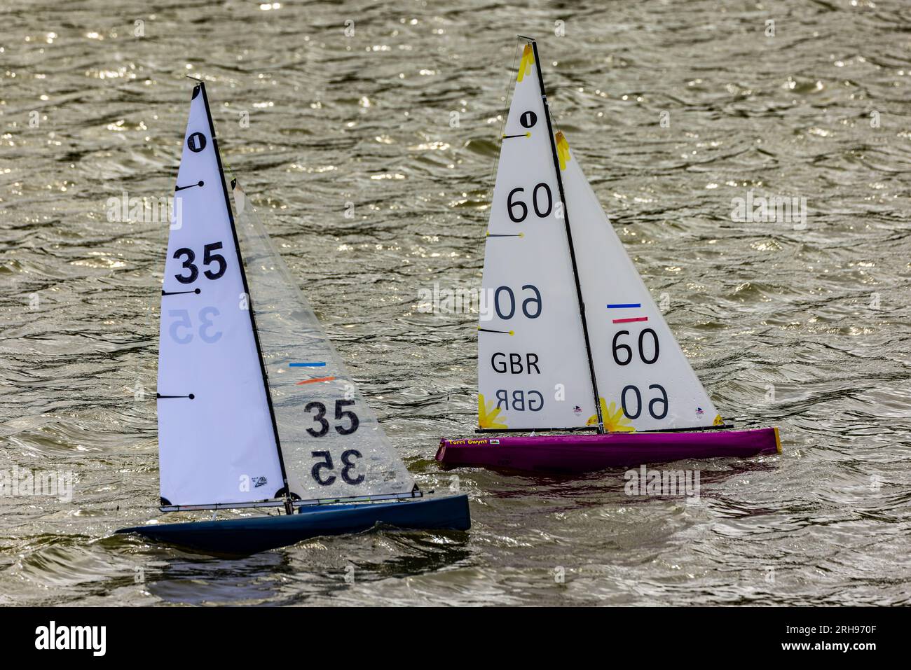 Gare di yacht IOM Foto Stock