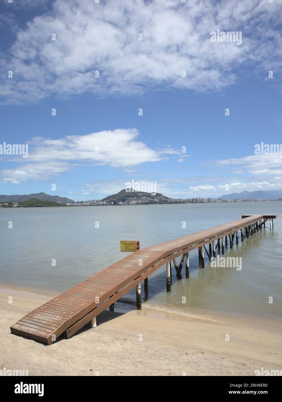 Cacupé, piccolo molo di legno Foto Stock