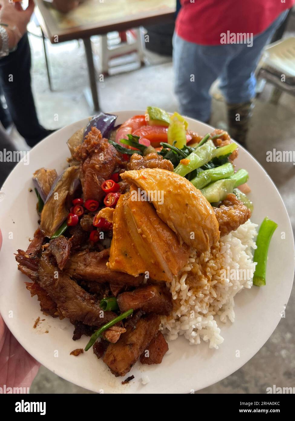 Street food, Kuala Lumpur, Malesia Foto Stock