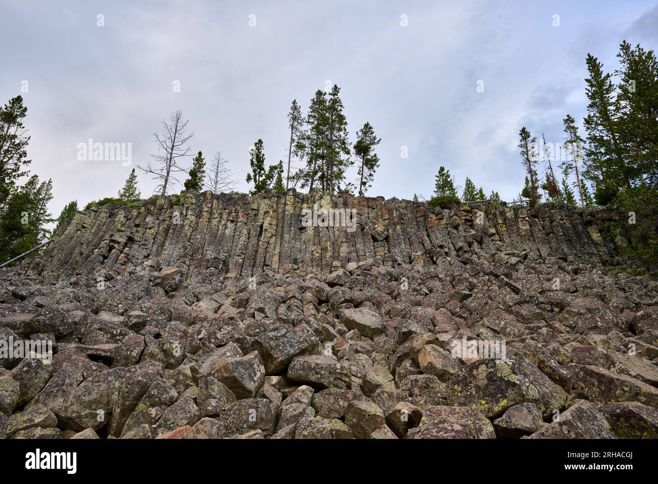 Sheepeater Cliff, Yellowstone National Park, Wyoming, Stati Uniti d'America Foto Stock