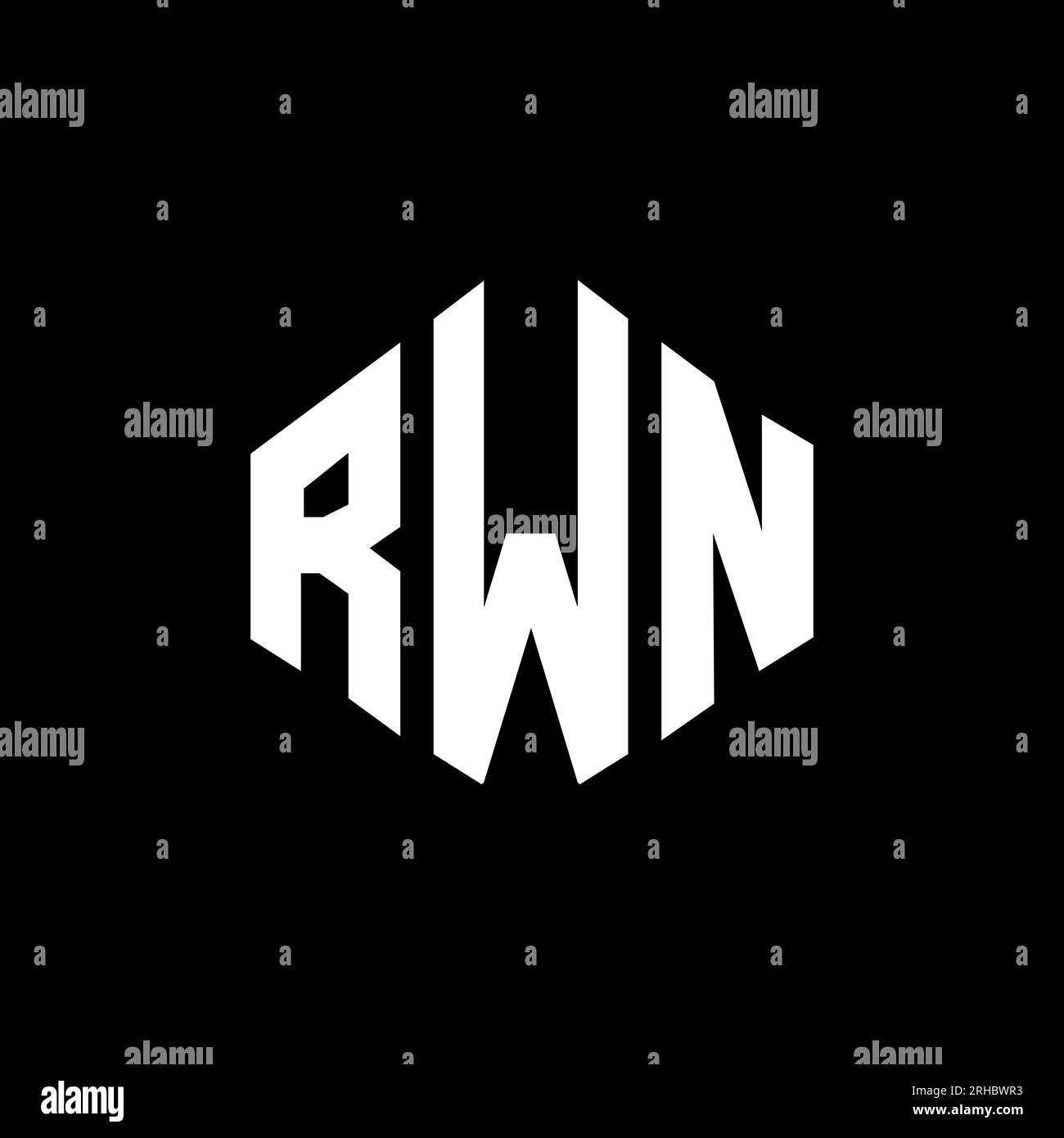 RWM, logo RWM, lettera RWM, poligono RWM, esagono RWM, cubo RWM, vettore RWM, font RWM, design logo RWM, monogramma RWM, logo tecnologia RWM, simbolo RWM, R Illustrazione Vettoriale