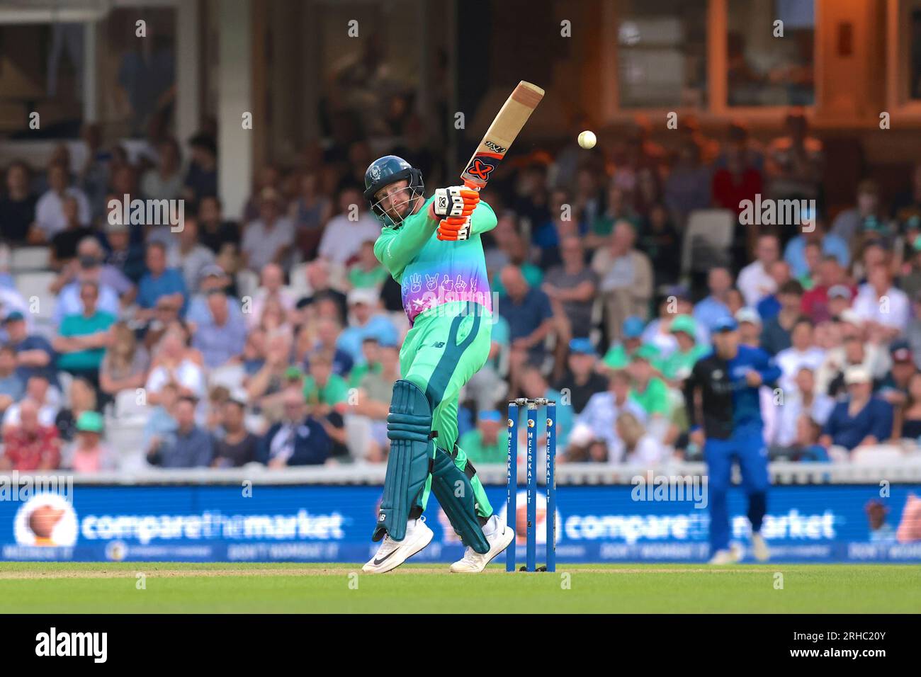 Londra, Regno Unito. 15 agosto 2023. Gli Invincibles Heinrich Klaasen battendo come Oval Invincibles affrontano il London Spirit nella competizione delle cento donne al Kia Oval. Credito: David Rowe/Alamy Live News Foto Stock