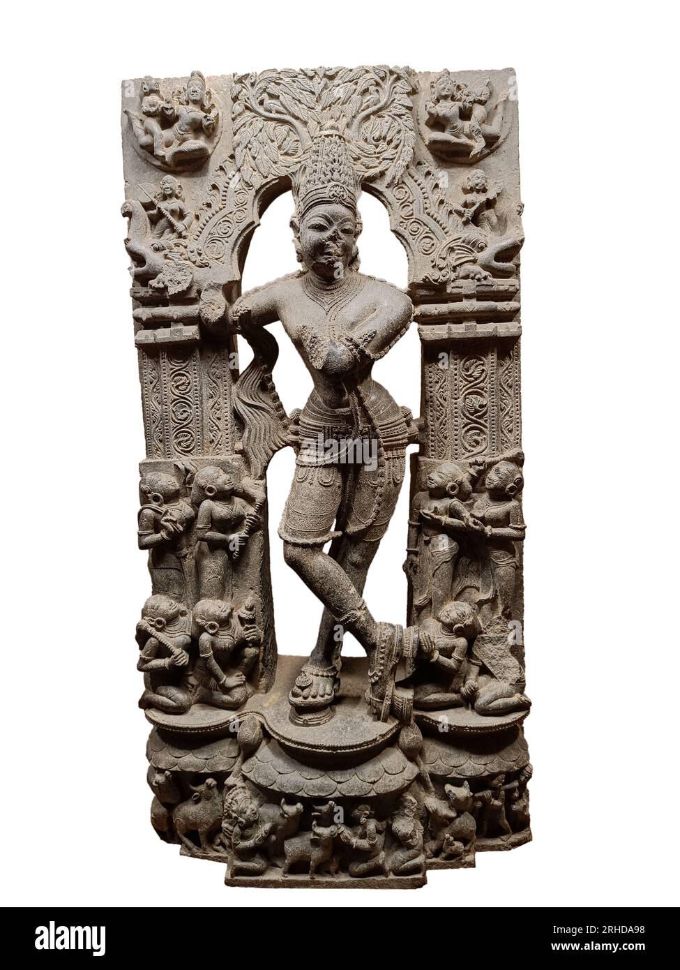 Gopinatha. Gopinath è una forma del dio indù Krishna. È anche uno dei nomi principali di Krishna. Gopinath è associato al gopis (milkmai Foto Stock