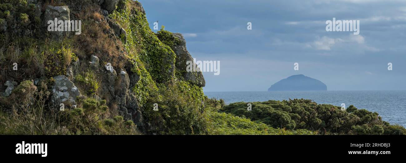 Visita l'isola di Ailsa Craig, Scozia Foto Stock