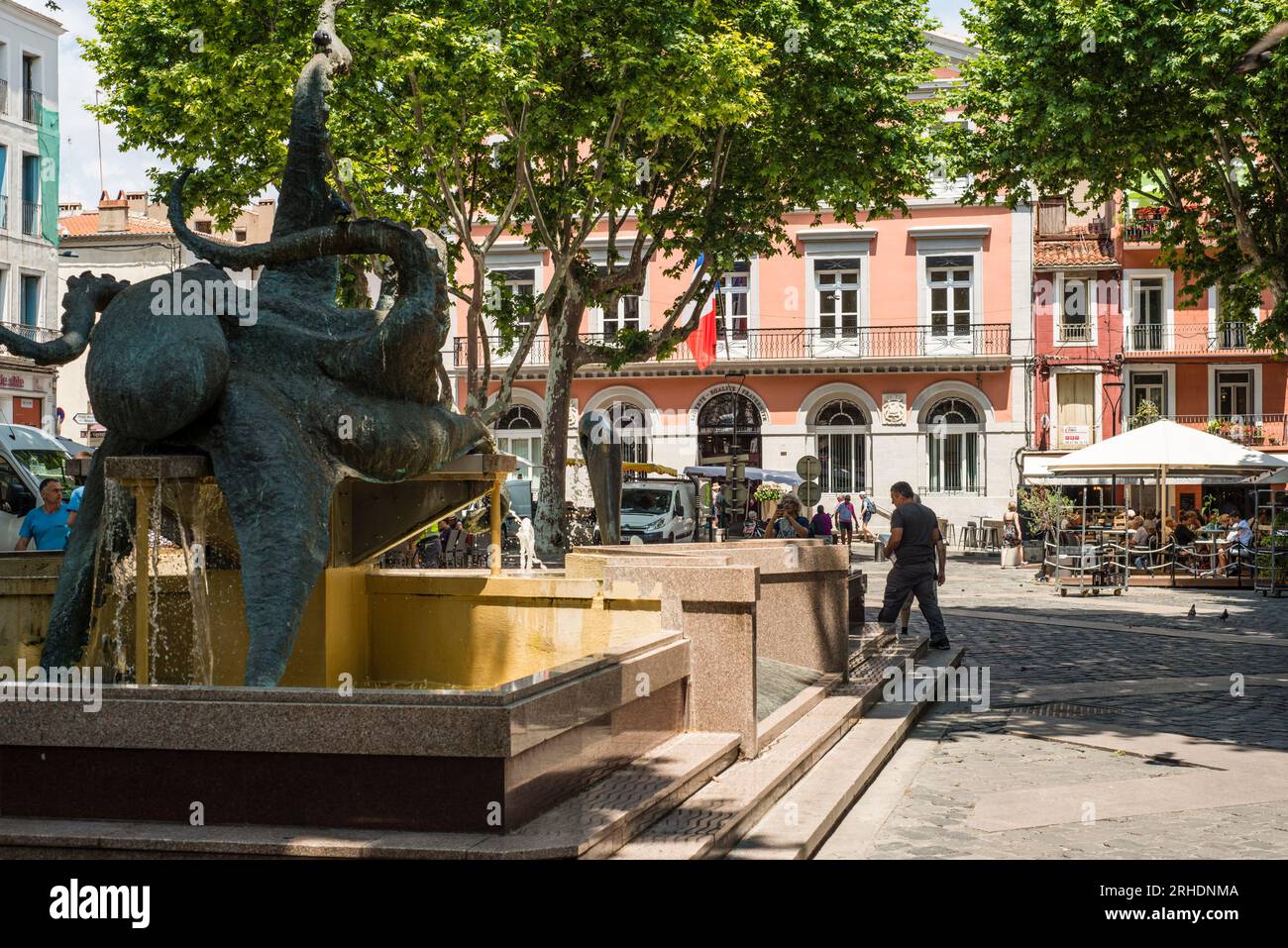 Place du Pouffre, Sete, Occitanie, Francia Foto Stock