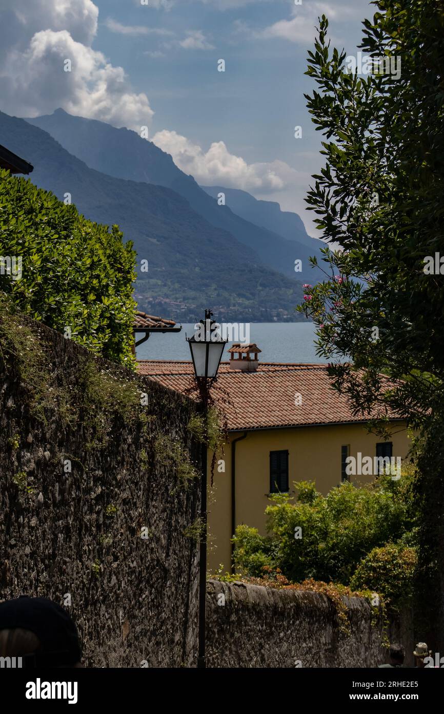 Splendida vista sul lago di Como Foto Stock