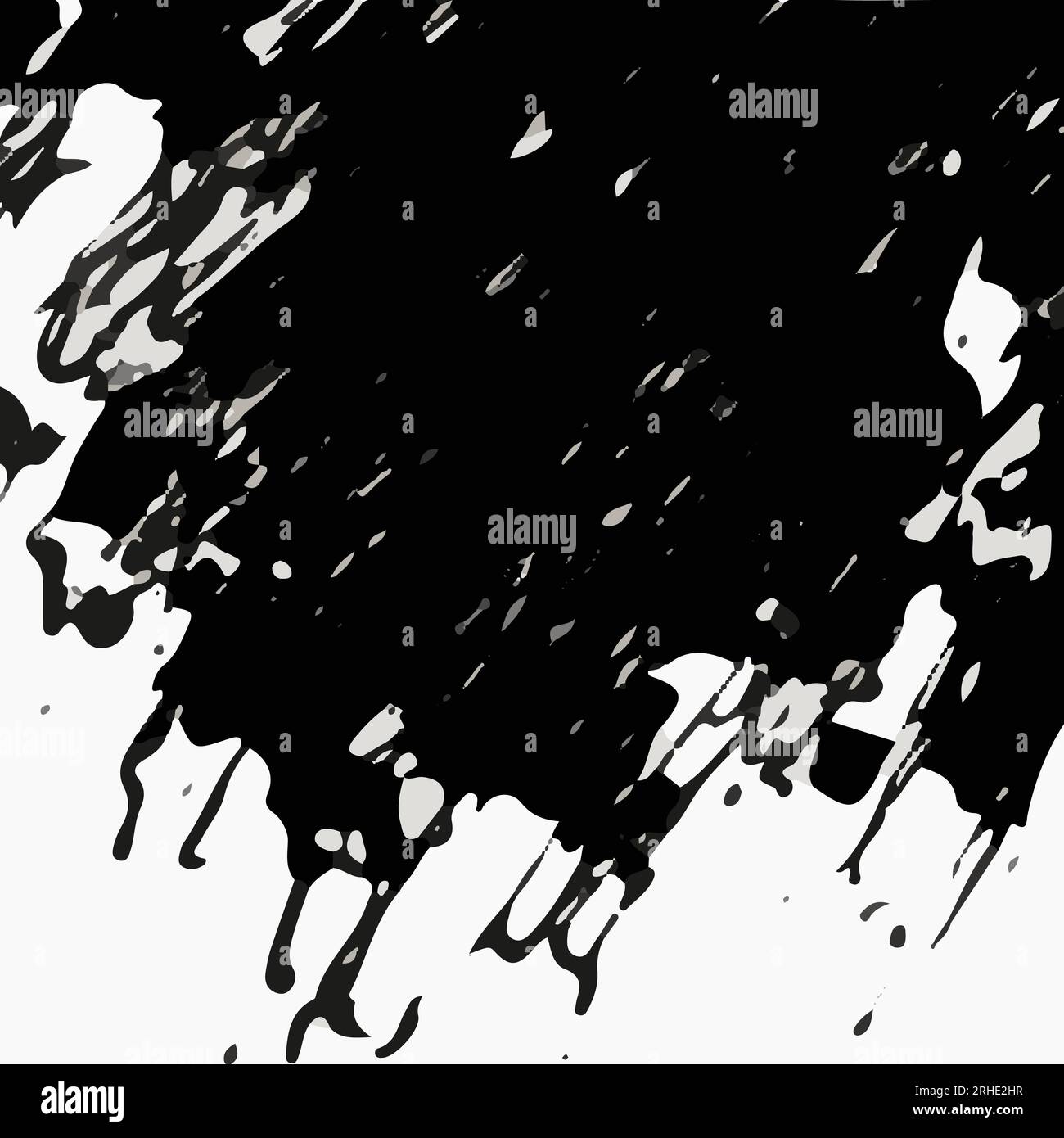 Sfondo grunge. Schizzi astratti di grunge nero. Illustrazione vettoriale. Illustrazione Vettoriale