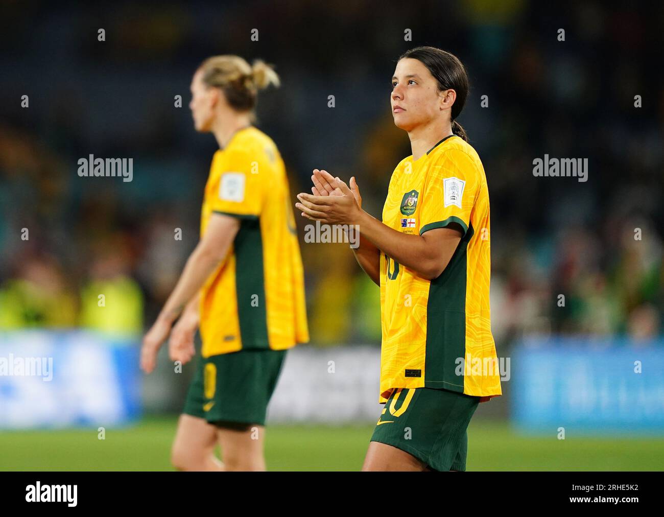 Durante la semifinale della Coppa del mondo femminile FIFA allo Stadium Australia, Sydney. Data foto: Mercoledì 16 agosto 2023. Foto Stock