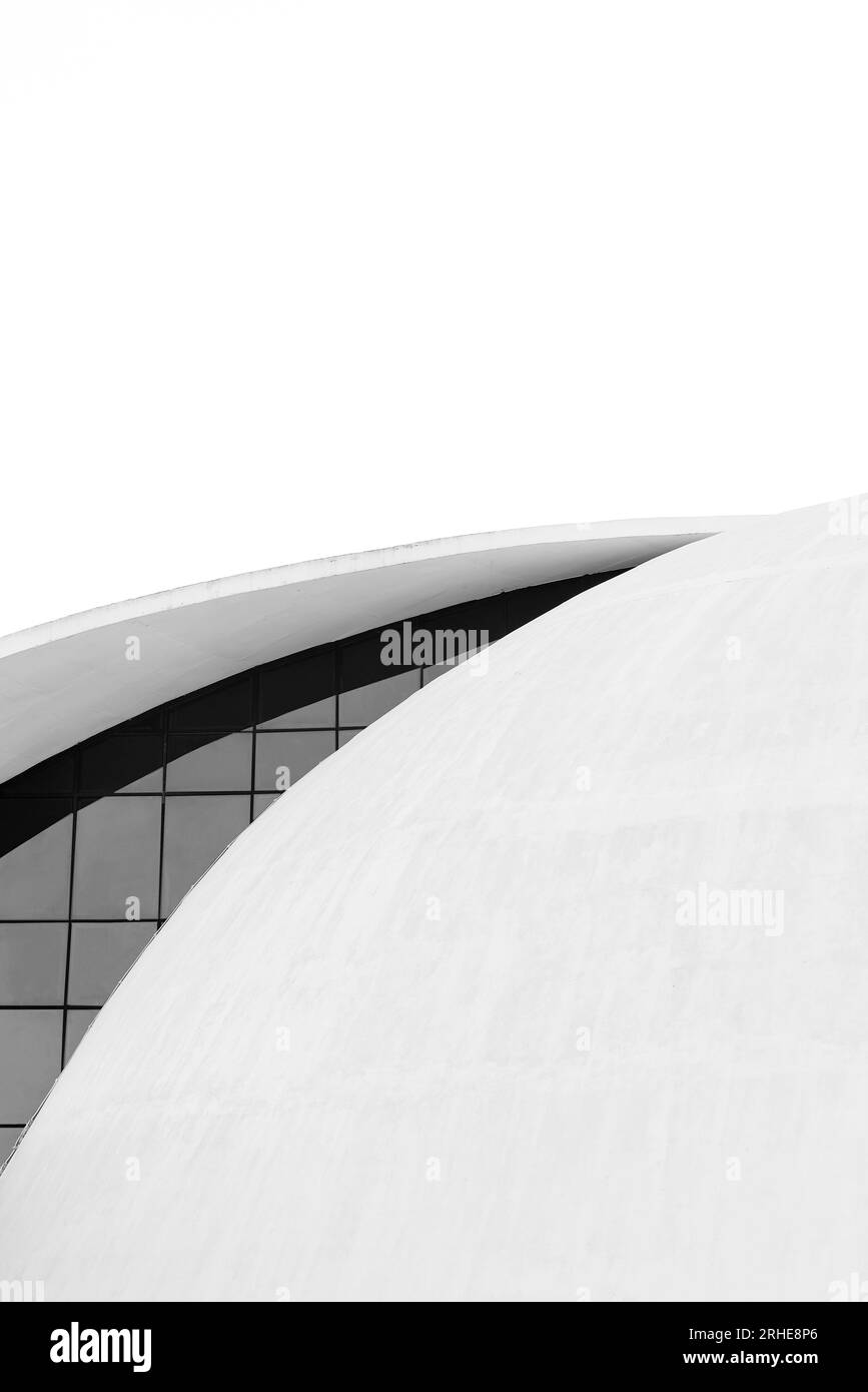 Monumento architettonico culturale brasiliano progettato da Oscar Niemeyer Foto Stock