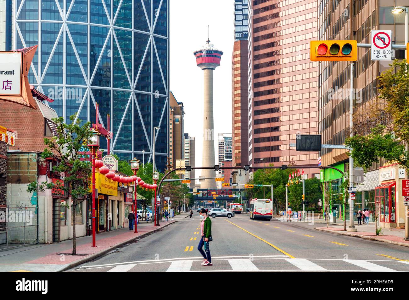 Calgary Downtown Stampede Festival Banff National Park, Canadian Rockies, Alberta, Canada. Banff National Park, Alberta, Canada Foto Stock
