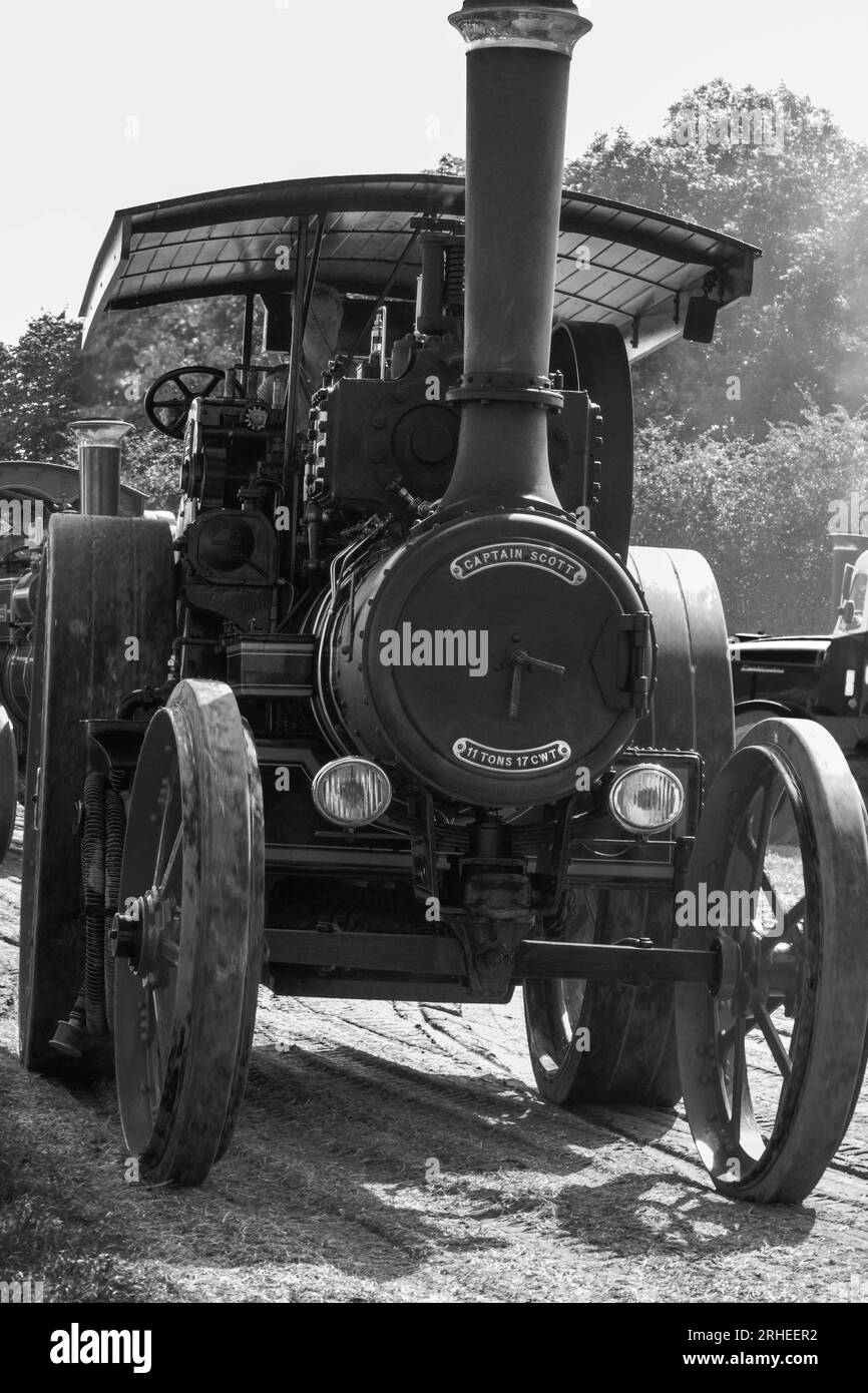 1913 8nhp McLaren Road locomotive Reg (BE 7518). No 1421 Welland Steam Rally. Worcestershire Regno Unito. Luglio 2023 Foto Stock
