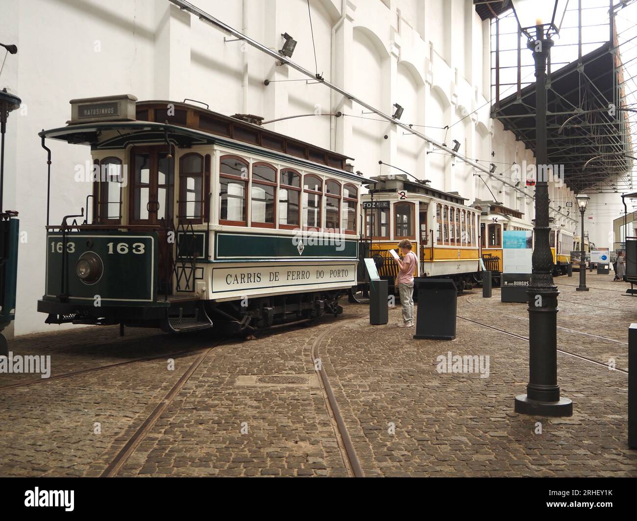 Porto tram Museum, Porto, Portogallo agosto 2023 Foto Stock