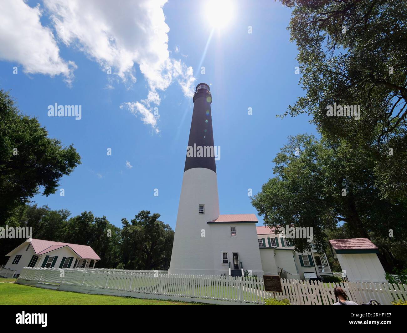 Pensacola, Florida - 7 agosto 2023: Faro e museo marittimo di Pensacola Foto Stock