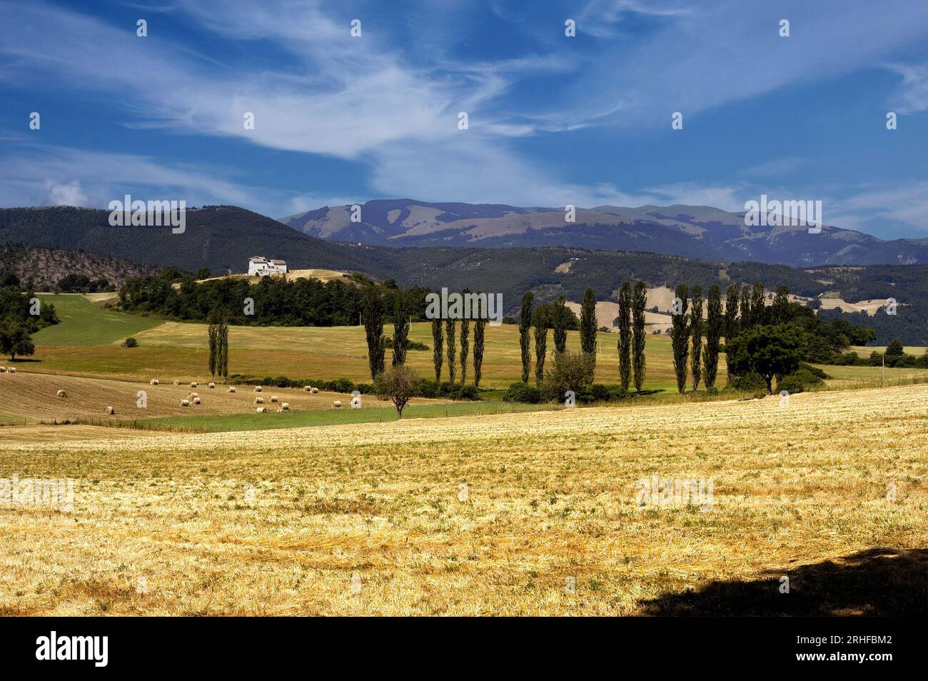 Italia Umbria Valnerina Ocosce (Cascia) - paesaggio Foto Stock