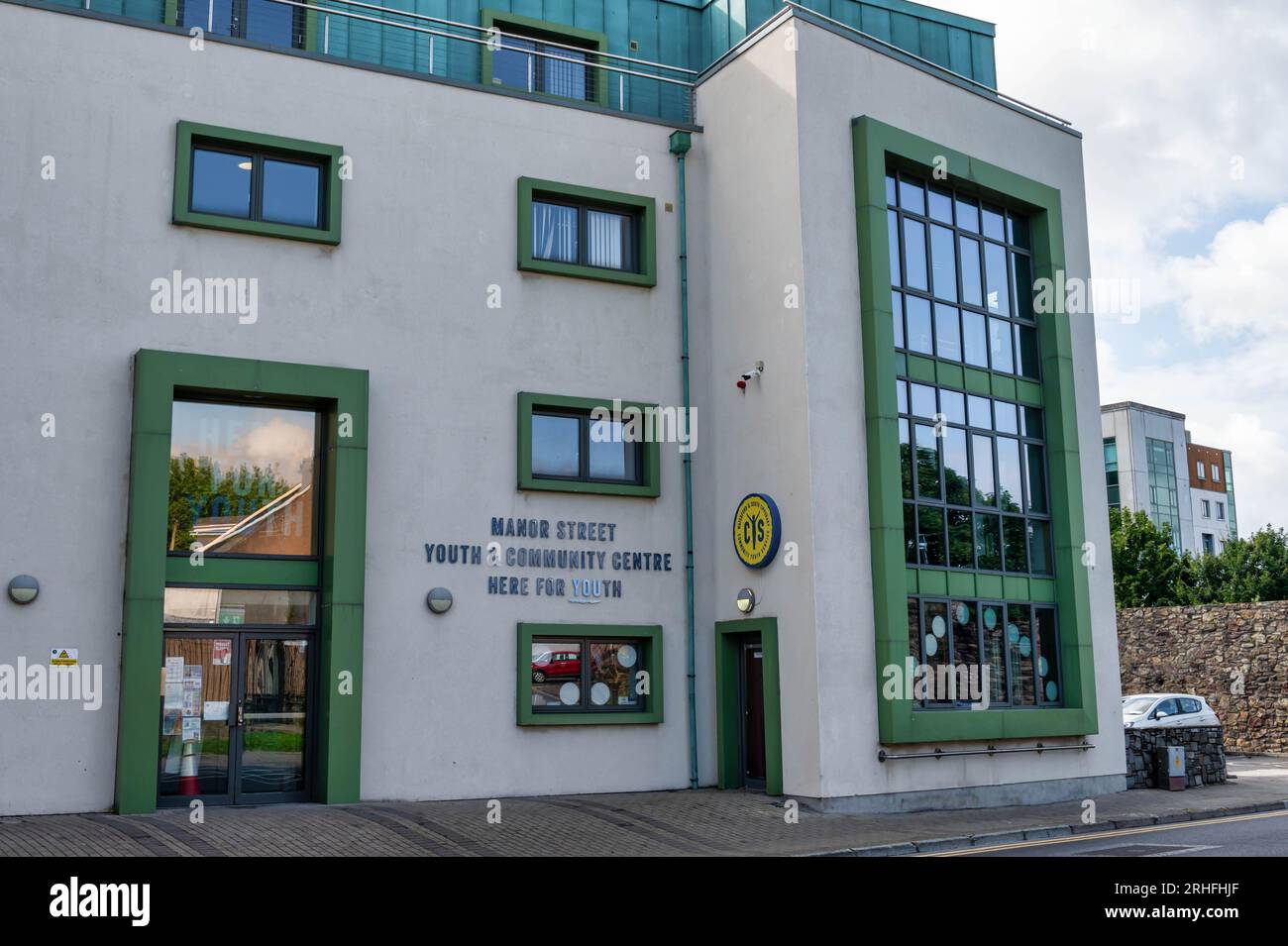 Waterford, Irlanda - 17 luglio 2023: The Manor Street Youth annd Community Center a Waterford Irlanda Foto Stock