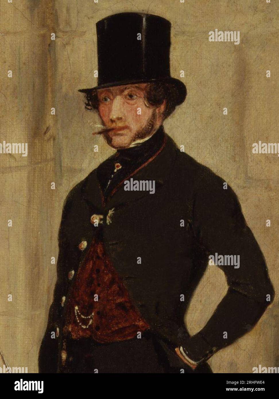 Henry Somerset, VII duca di Beaufort 1845 di Henry Thomas Alken Foto Stock