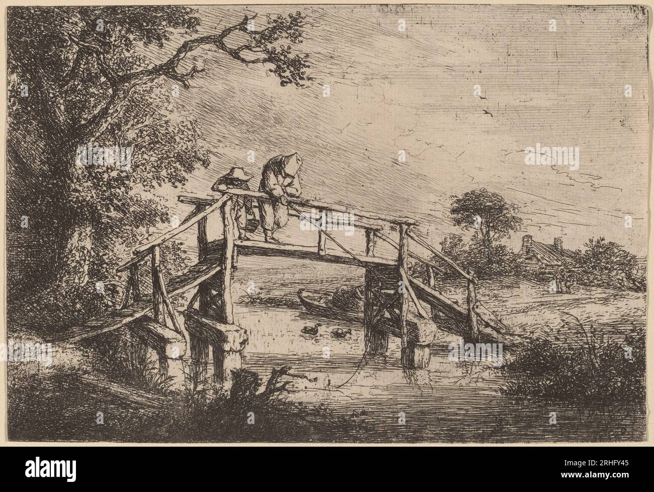 The Angler probabilmente 1653 di Adriaen van Ostade Foto Stock