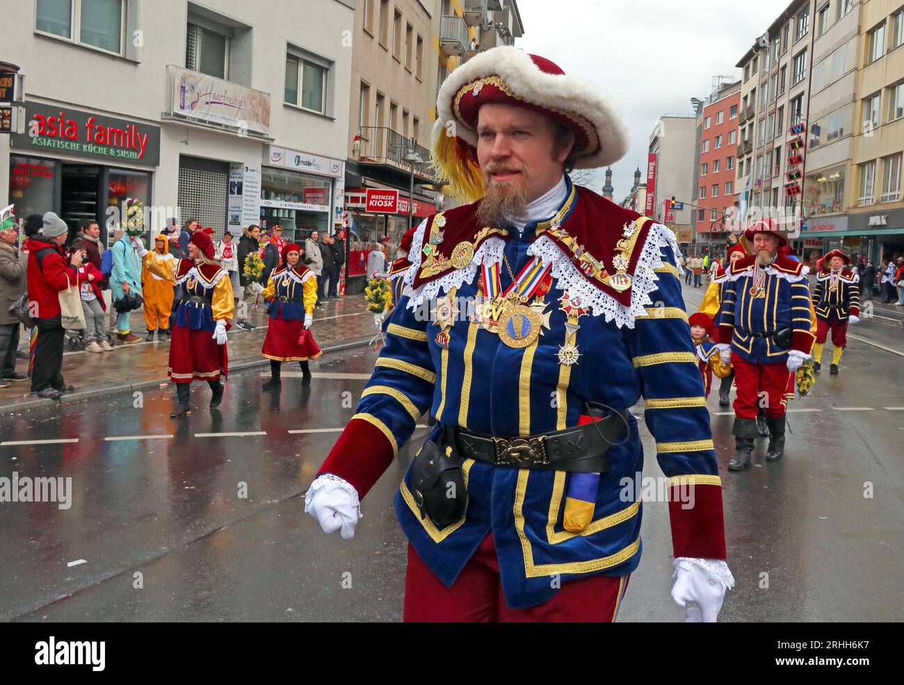 Domenica di giuramento a Meenzer Fassenacht, festa di carnevale, centro di Magonza, Renania-Palatinato, Germania, D55126 Foto Stock