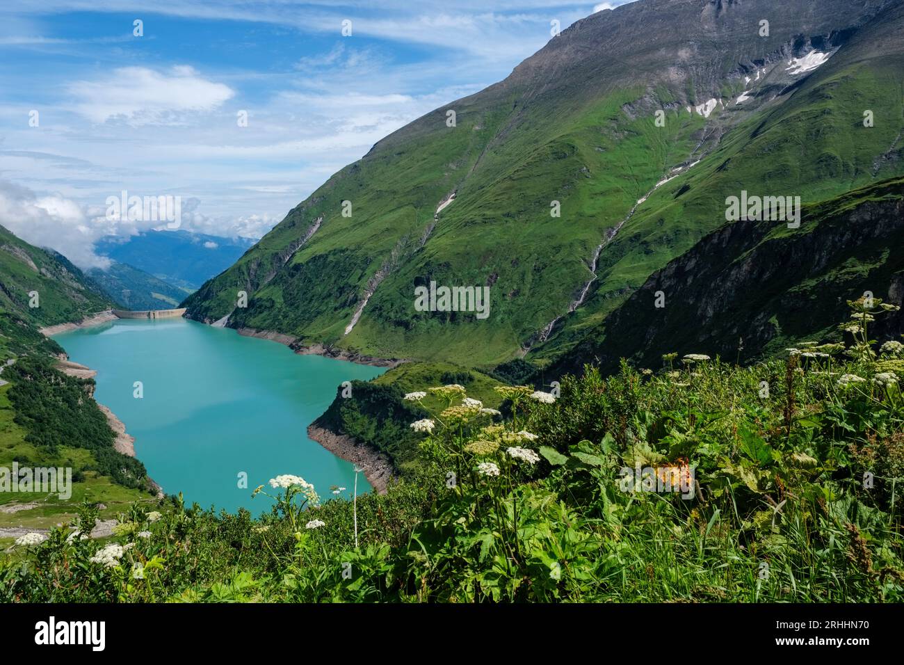 Staussee Wasserfallboden (bacino idrico), Kaprun Valley, Salzburgerland, Austria Foto Stock