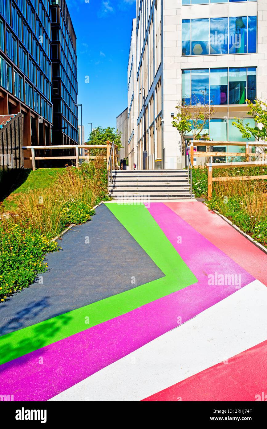 Wellington Place Leeds, Inghilterra Foto Stock