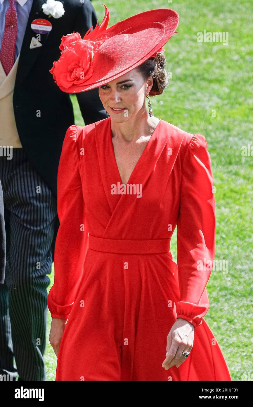 Catherine, la principessa del Galles a Royal Ascot, Inghilterra, Regno Unito Foto Stock