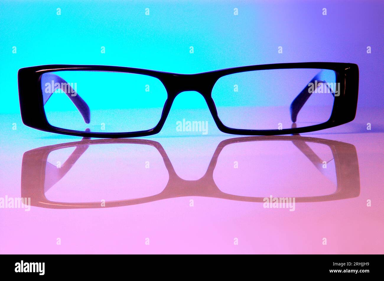 vista, senso, miglioramento, correzione, diottria, difetto, miglioramento, oftalmologo, indossare occhiali, umano, viso, estetica, Foto Stock