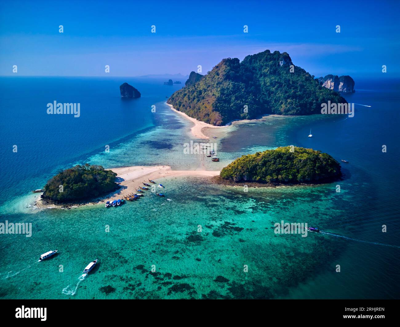 Thailandia, provincia di Krabi, Ko Tub e Chicken Island Foto Stock