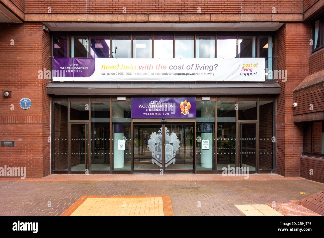 Wolverhampton Civic Centre, gli uffici del consiglio da cui la città è gestita e amministrata. Foto Stock