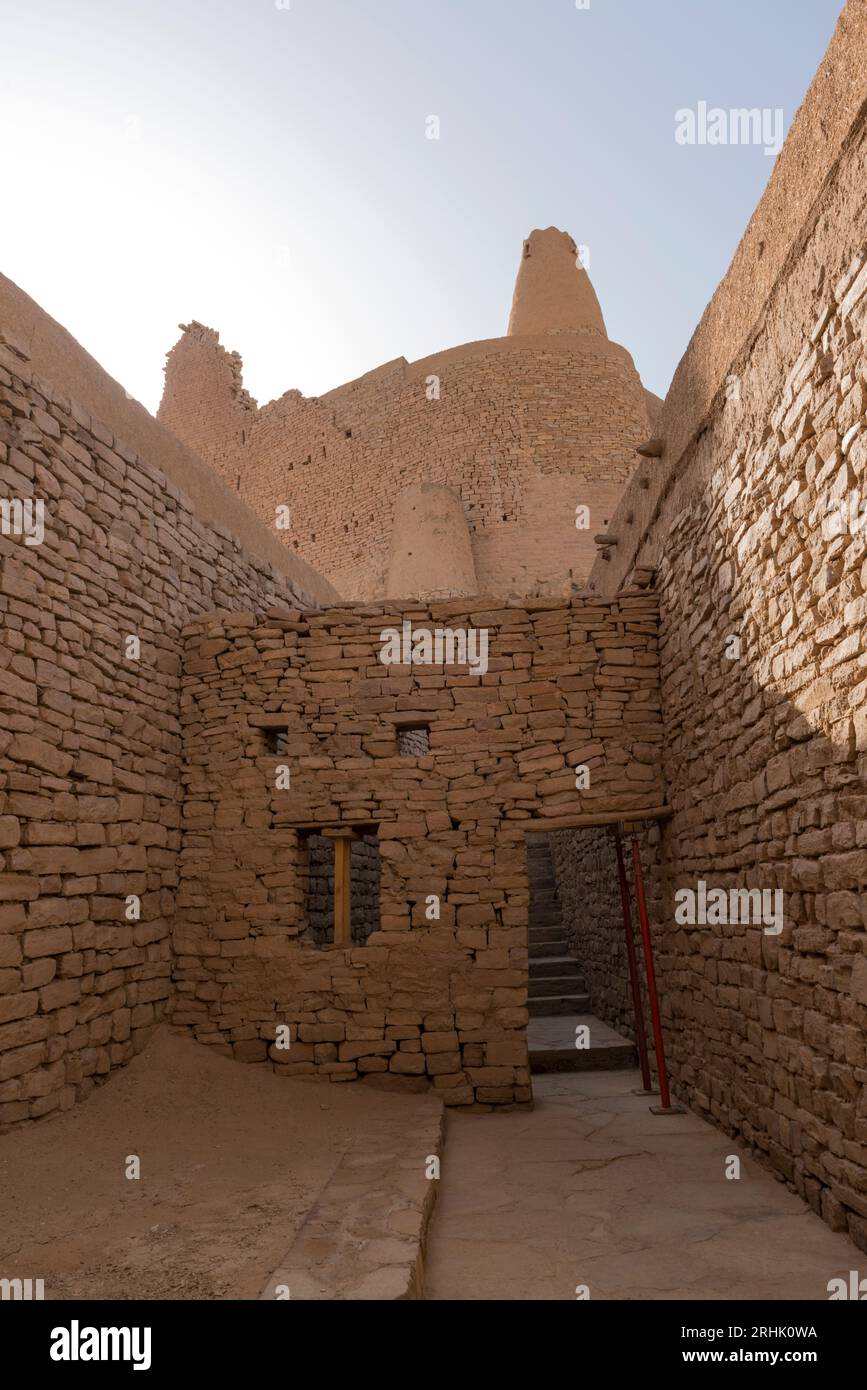 Il castello di Marid a Dumat al-Jandal, regione di al-Jawf, Arabia Saudita Foto Stock