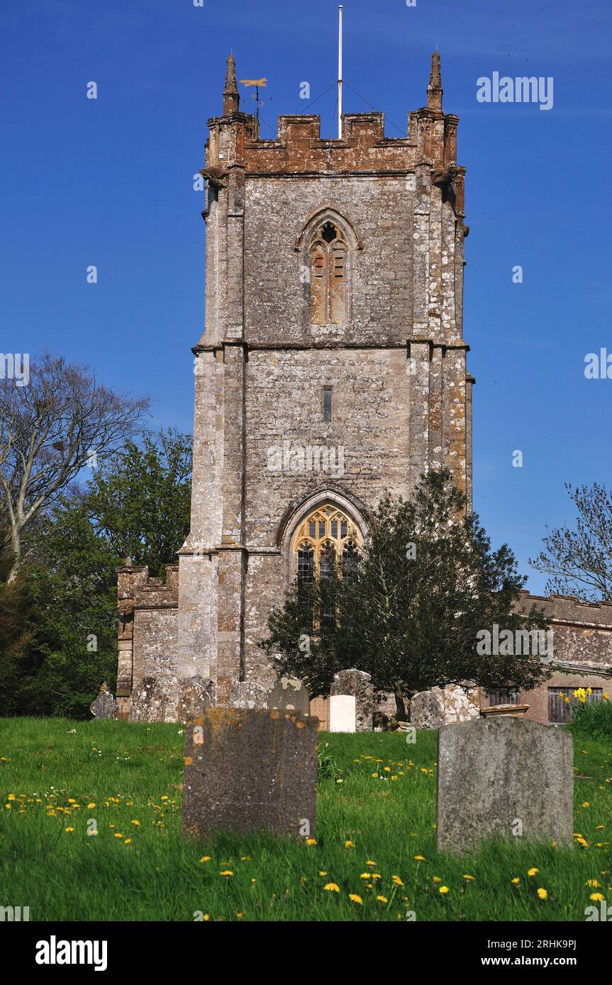 St.Nicholas nel villaggio di Sydling St.Nicholas, Dorset Foto Stock