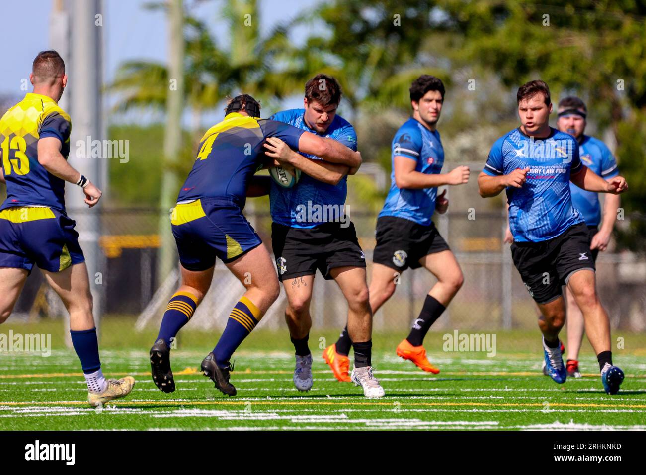 Ft Lauderdale RFC V Pelicans RC, 2-11-2023, Fort Lauderdale, USA, foto: Chris Arjoon/Credit Foto Stock