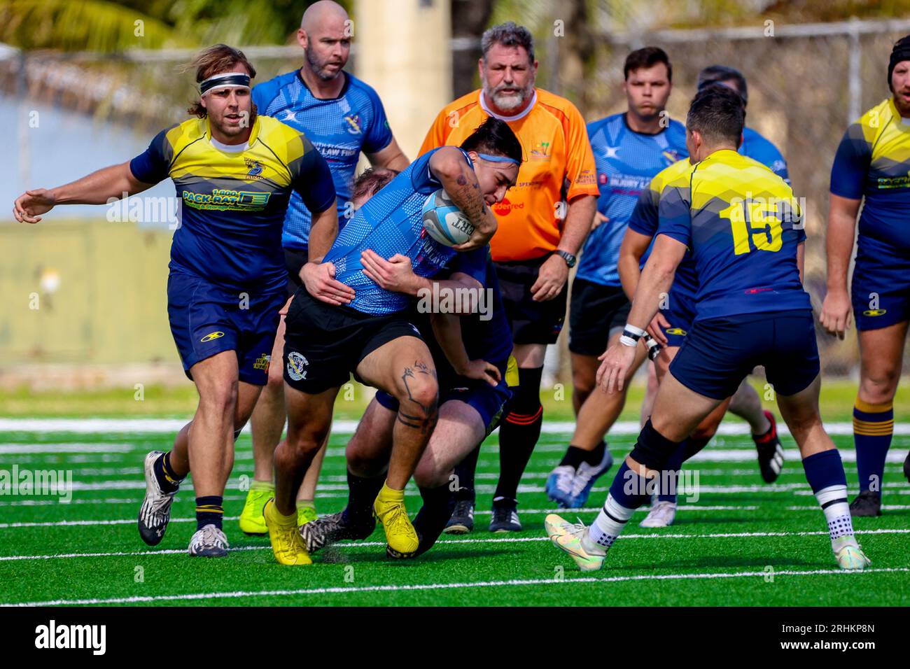 Ft Lauderdale RFC V Pelicans RC, 2-11-2023, Fort Lauderdale, USA, foto: Chris Arjoon/Credit Foto Stock