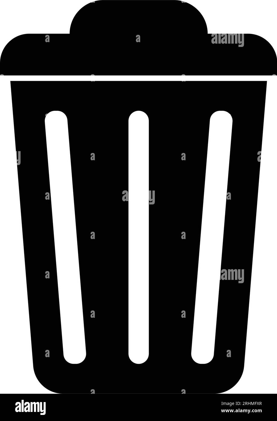icona del cestino disegno illustrativo vettoriale Illustrazione Vettoriale