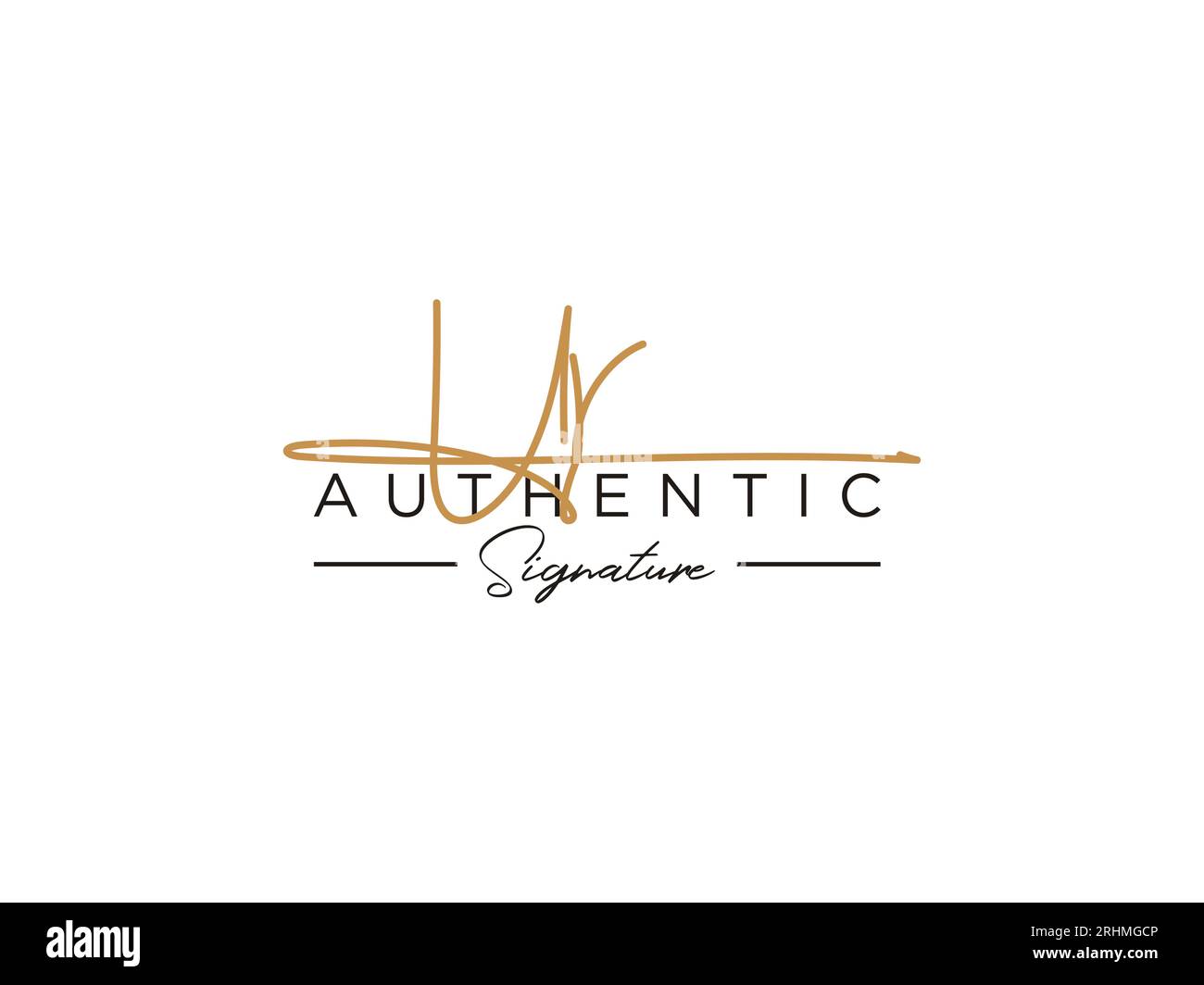 Vettore modello logo firma UR. Illustrazione Vettoriale