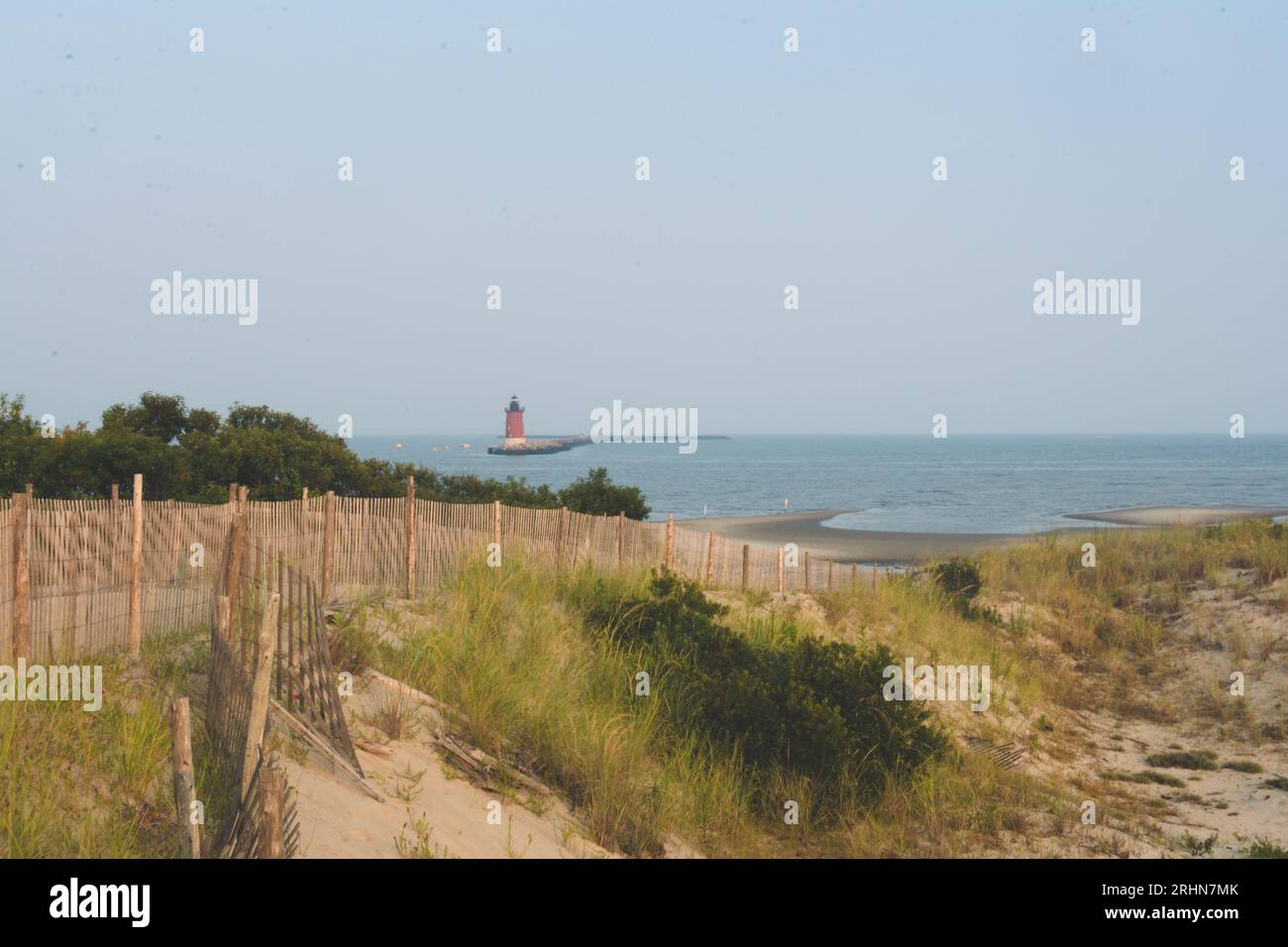 Paesaggio marino al Cape Henelopen State Park nel Delaware. Foto Stock