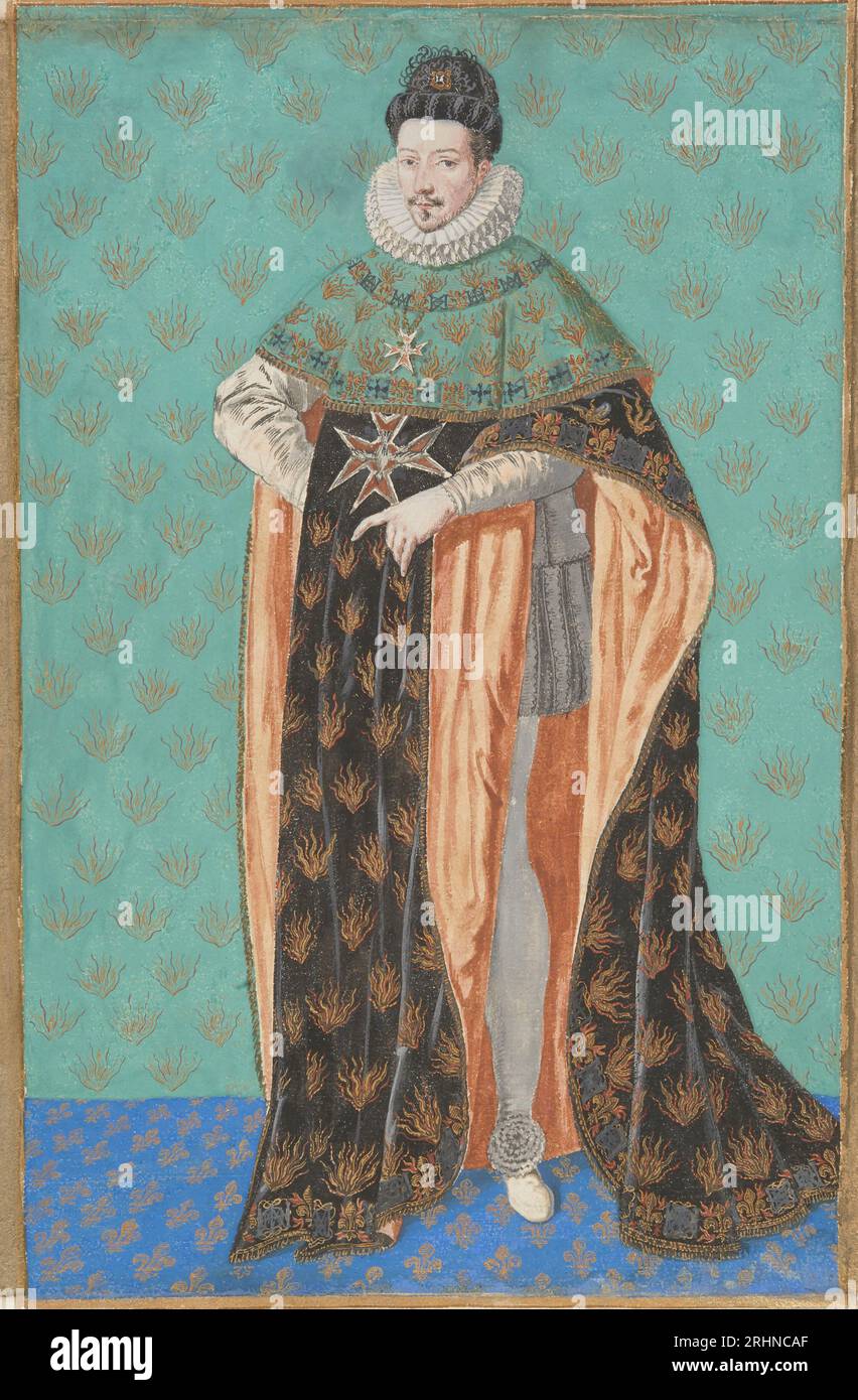 Ritratto di Enrico III di Francia. Museo: Castello reale, Varsavia. Autore: ANONIMO. Foto Stock