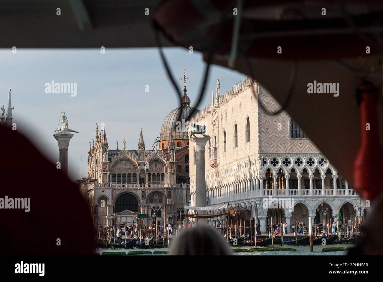 Piazza San Marco, Overtourism a Venezia Venezia Foto Stock
