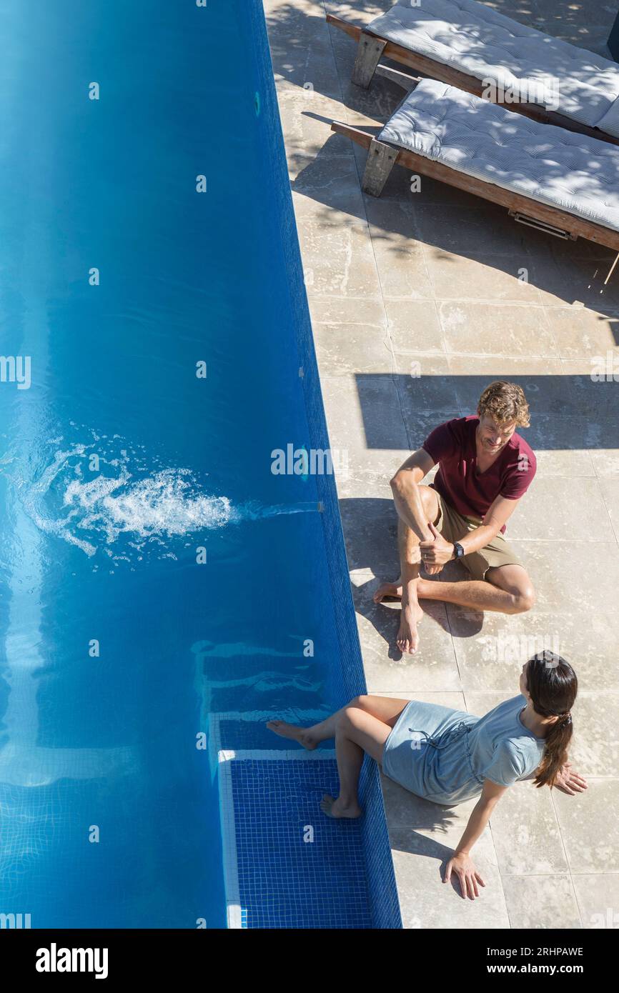 Coppia di mezza età Foto Stock