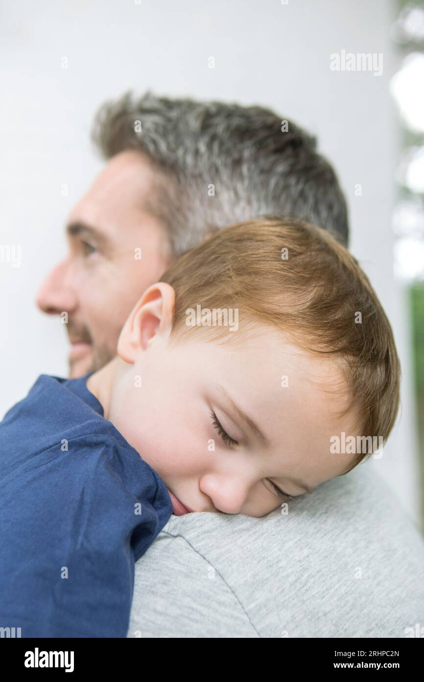 Padre e figlio Foto Stock