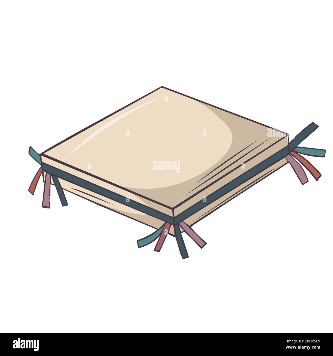 Illustrazione vettoriale Adufe Grande tamburina quadrata in Portogallo di origine araba Illustrazione Vettoriale