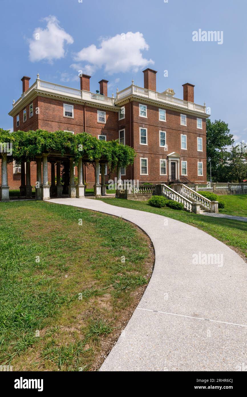 John Brown House Museum, stile georgiano degli anni '1780, Providence, Rhode Island, USA. Foto Stock