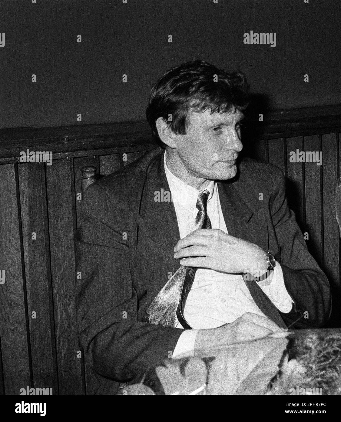 Leszek Balcerowicz (Aaron Bucholtz) Leszek Balcerowicz - Aron Bucholtz (Lipno, 19 gennaio 1947) - dottrina marxista, docente presso l'Istituto dei problemi fondamentali del marxismo-leninismo presso il Comitato centrale del Partito Operaio Unito polacco, economista e politico comunista, vice primo ministro e ministro delle finanze nel governo di Tadeusz Mazowiecki (1989-1991), Jan Krzysztof Bielecki (1991) e Jerzy Buzek (1997-2000), membro del Sejm del terzo mandato (1997-2000), presidente della Banca nazionale di Polonia (2001-2007). Secondo presidente di Unia Wolności (1995–2 Foto Stock