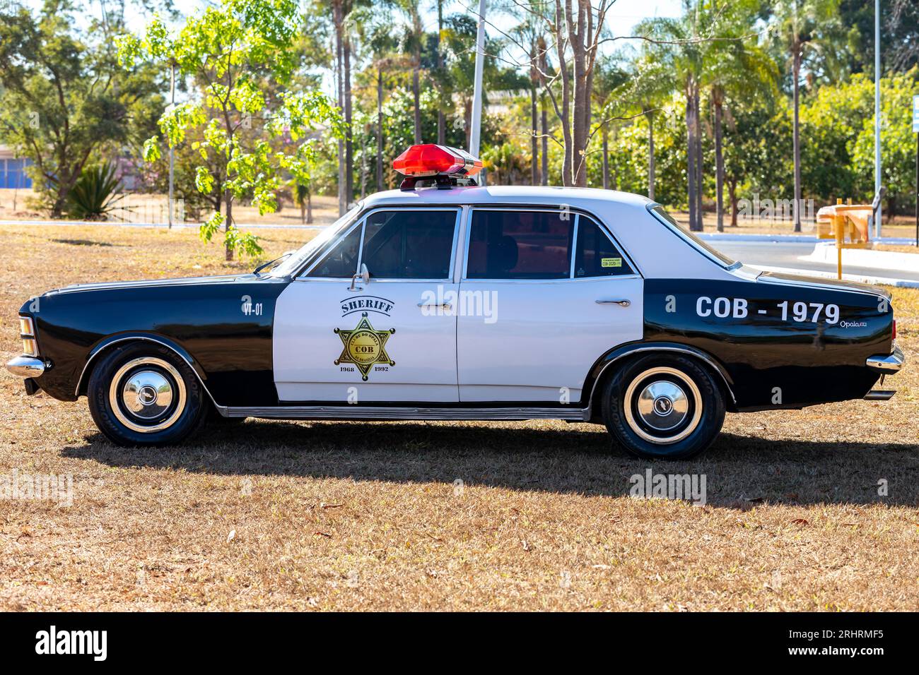 Tipica macchina della polizia, Opala anno 1979 Foto Stock