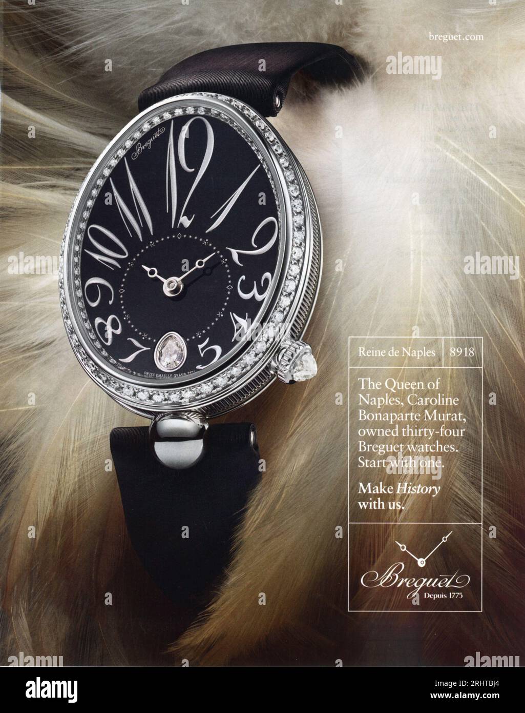 Numero di agosto 2023 di "Harper's Bazaa" Magazine Advert, USA Foto Stock