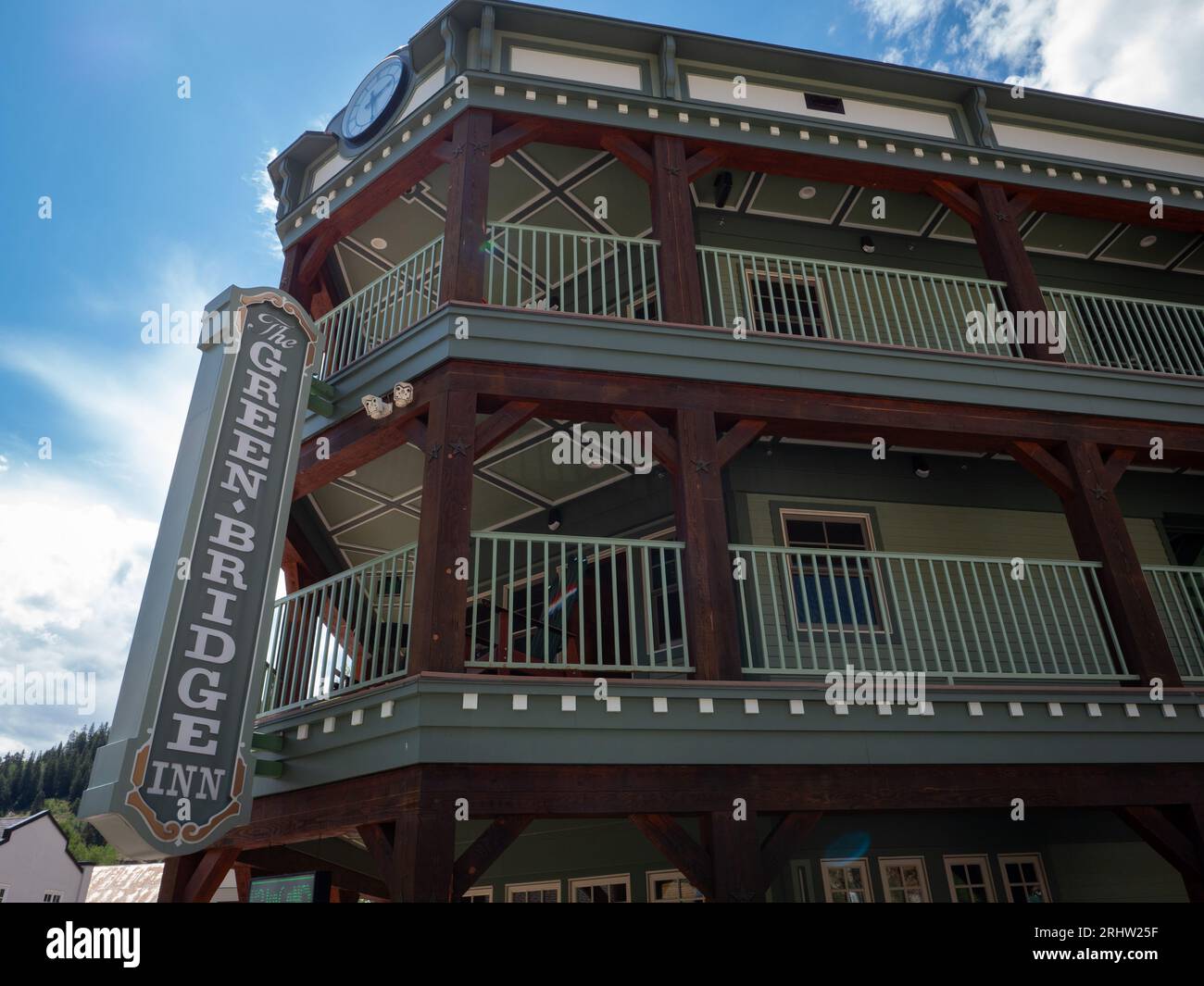 The Green Bridge Inn di Red Cliff, Colorado, il 29 luglio 2023. Foto di Francis Specker Foto Stock