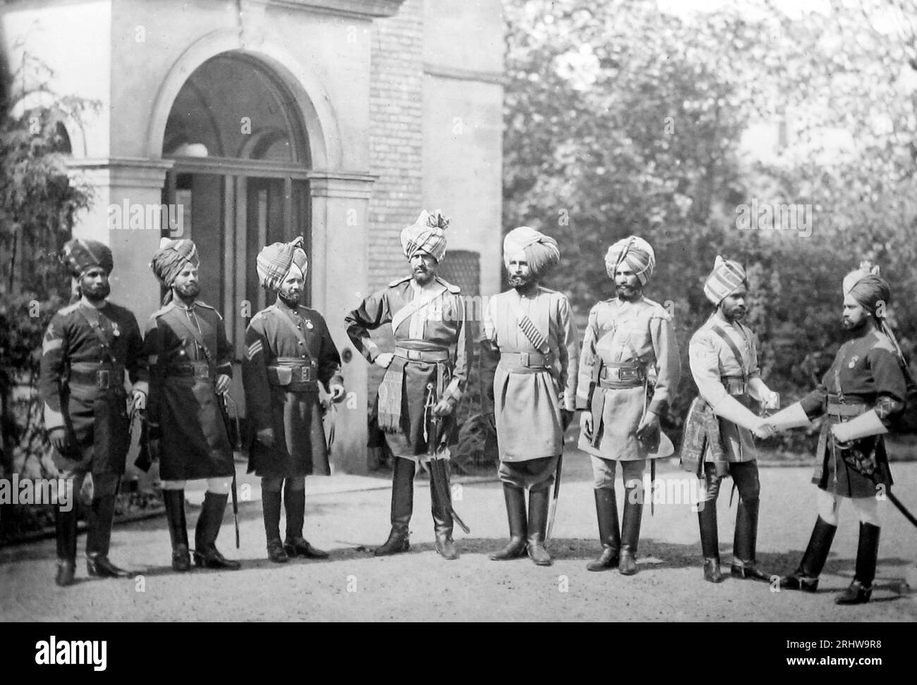 Regina Vittoria's Indian Army Escort, Diamond Jubilee Celebration, Londra nel 1897 Foto Stock