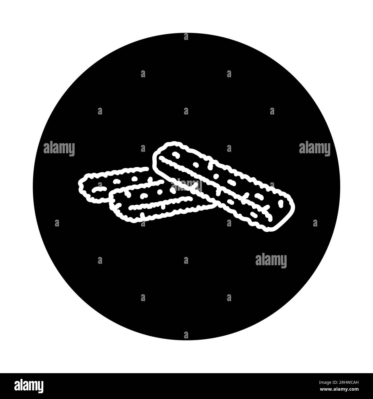 Fish Stick icona linea nera. Pittogramma per pagina web, app mobile, promo. Illustrazione Vettoriale
