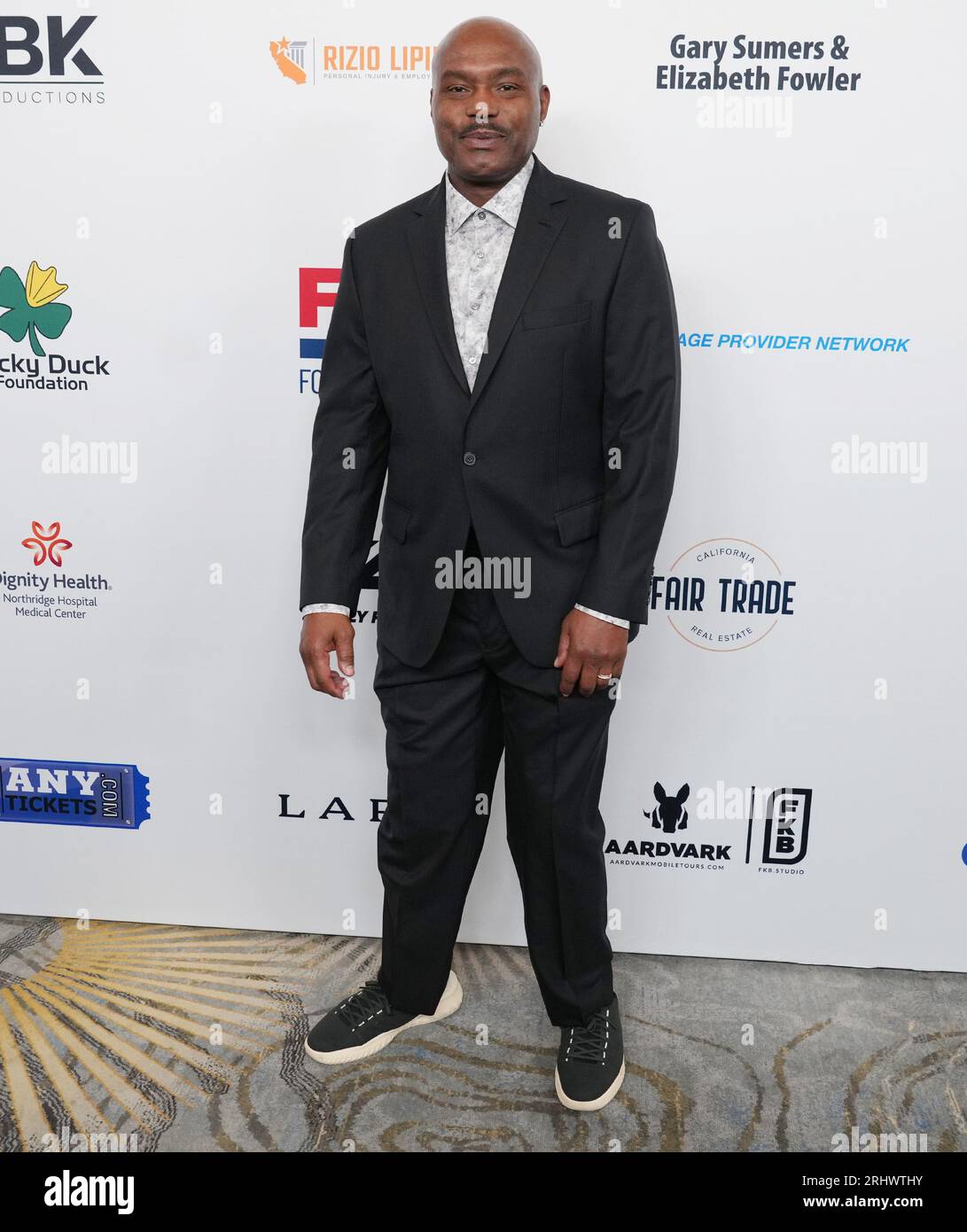 Los Angeles, USA. 18 agosto 2023. Tim Hardaway Sr. Arriva al 23° Gala annuale della Fondazione Harold & Carole Pump tenutosi al Beverly Hilton di Beverly Hills, CA venerdì 18 agosto 2023. (Foto di Sthanlee B. Mirador/Sipa USA) credito: SIPA USA/Alamy Live News Foto Stock