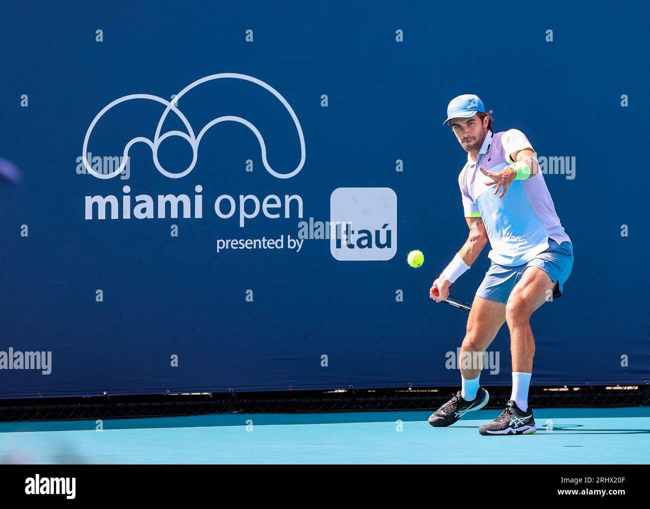 Florida, USA, Miami Open Tennis, marzo 2023, Hard Rock Stadium, foto: Chris Arjoon/Credit Foto Stock