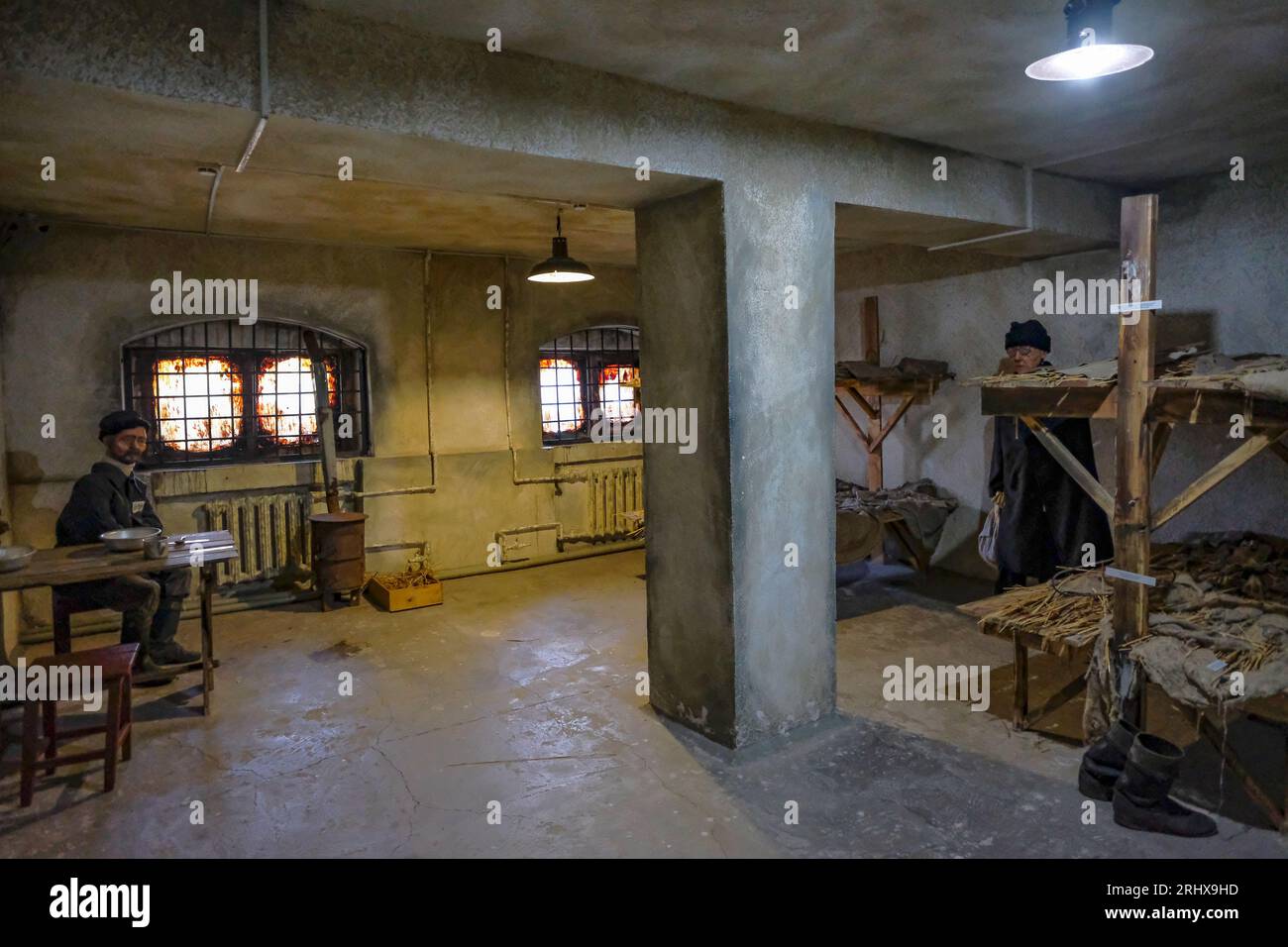 Dolinka, Kazakistan - 17 agosto 2023: Museo commemorativo di Karlag, situato nell'ex edificio del quartier generale del Gulag sovietico a Karaganda. Foto Stock